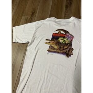 Vintage Budweiser Shirt XL White Frogs Gator 1996 Anheuser Busch Tour Champ